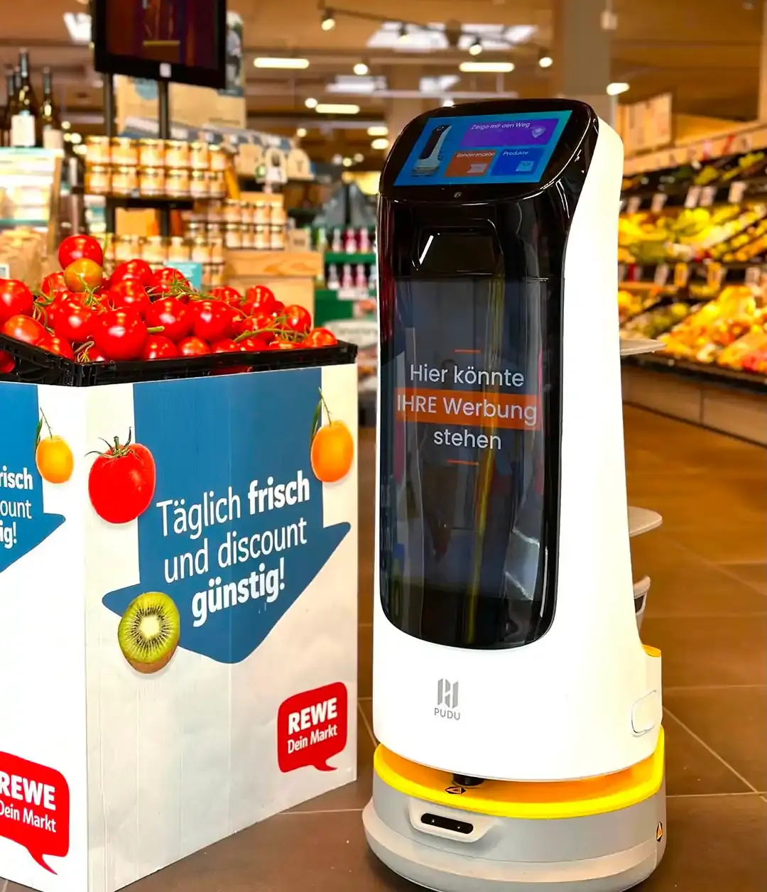 Robot in grocery shop